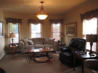 Spacious Living Room with new custom window blinds