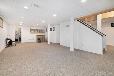Basement family room and rec room