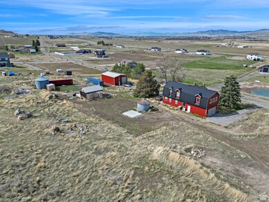 Bird's eye view with a mountain view and a rural view