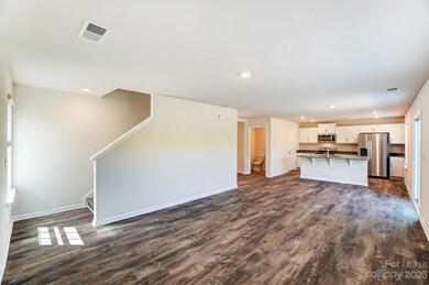 open kitchen and family room