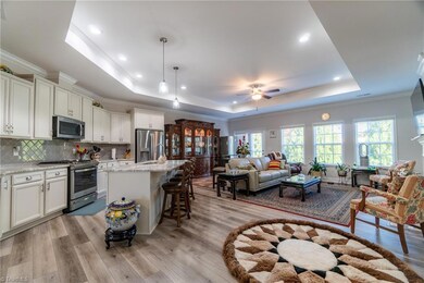 Open concept Kitchen and family room.