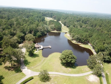 Pavilion and lake