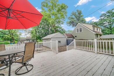 Spacious back deck