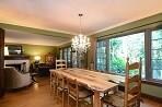 The dining space is open to the living room & has 