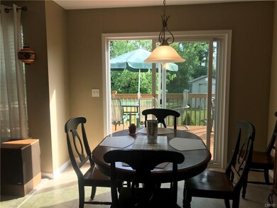Convenient access to deck from Kitchen