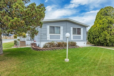 View of front of house with a front lawn