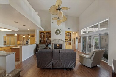 Large high ceilings in this open floor plan