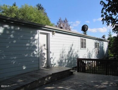 West side of home