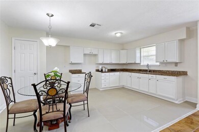 Beautiful freshly painted kitchen with plenty of c