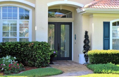 Entry with Leaded glass doors