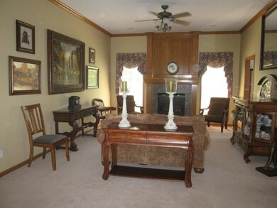 This is the view from the entry into the Living Ro