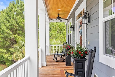 View of covered porch