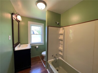 Full bath on the upper floor.  Remodeled fixtures