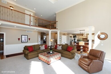 Modern wrought iron spindles add interest to the c
