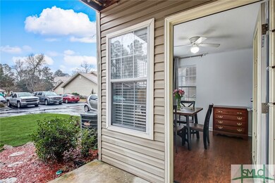 Access to the patio from the sunroom and the bedro