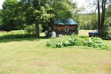 Vegetable garden between the pole barn and 