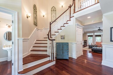 Front Foyer with Curved Staircase