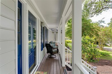Welcoming front porch.