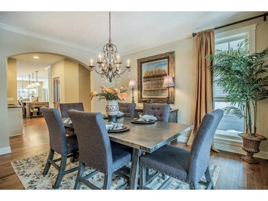 Elegant formal dining space.  Floor-to-ceiling win