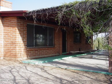 Large covered front patio