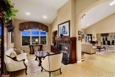 Formal living room with view