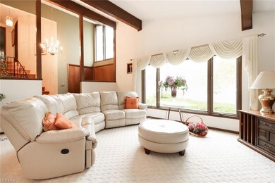 living room with foyer in background