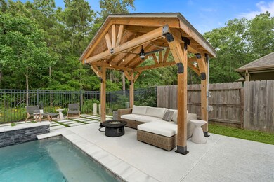 Another view of the pergola.