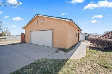 View of 2 car garage