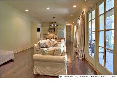 View of Living room and kitchen from the front hal
