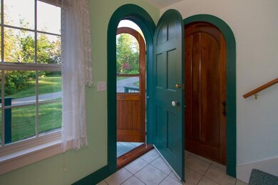 Arched door entry