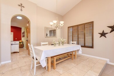 Dining Room with Wood Shutters