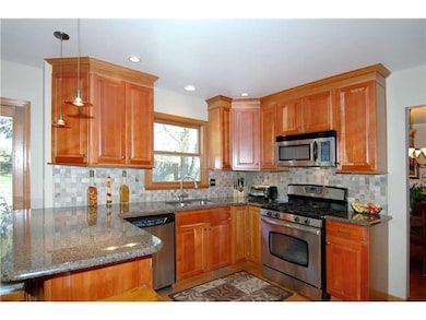 Kitchen. This beautiful custom cherry kitchen was 