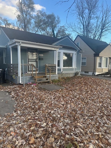 View of front of property featuring covered porch