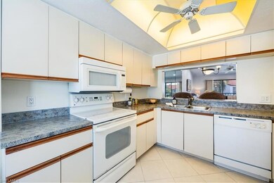 Kitchen has lots of storage