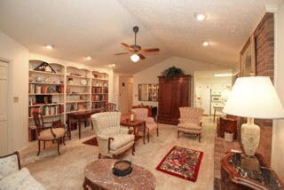 vaulted ceiling in LR