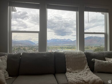 Detailed view of mountains from living room