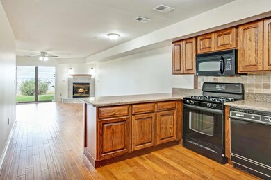 Kitchen, Dining Room, Living Room