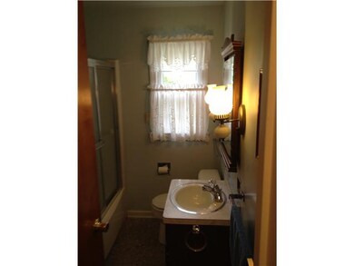 Bathroom This updated bath includes newer tub/show