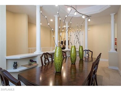 Dining Room with Tray Ceiling and Crown Molding