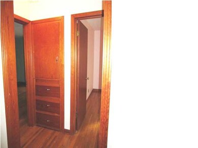 Built-in storage in hallway