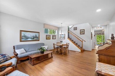 Spacious living room showcasing the Aqua Interlock flooring that is Scratch and Water resistant!!