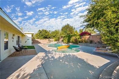 Backyard with the pool