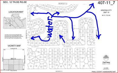 Plat Map with arrow
