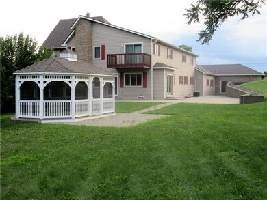 The grand back patio is approx. 2,300 sq. feet and