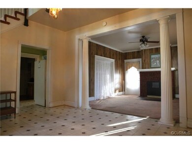 Foyer with view of living room