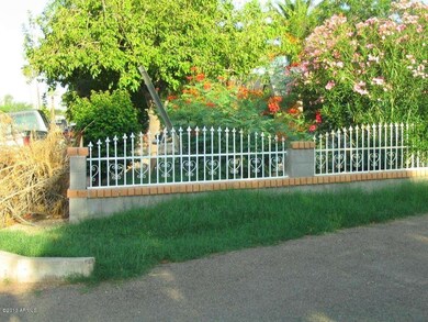 Front by driveway