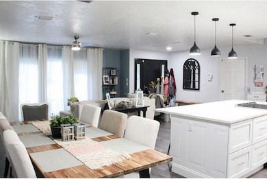 Space accommodates Large Dining Table with additio