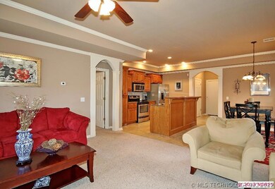 THE OPEN PLAN IS BEAUTIFULLY APPOINTED WITH CROWN