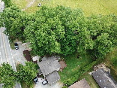 Wooded private backyard on almost 3/4 of an acre. 