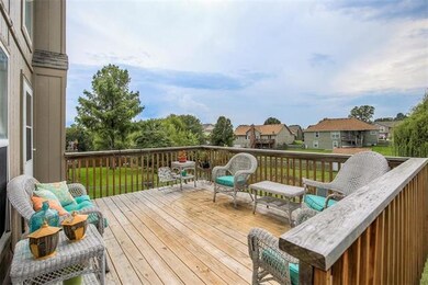 Deck that is located off the Great room.  This dec